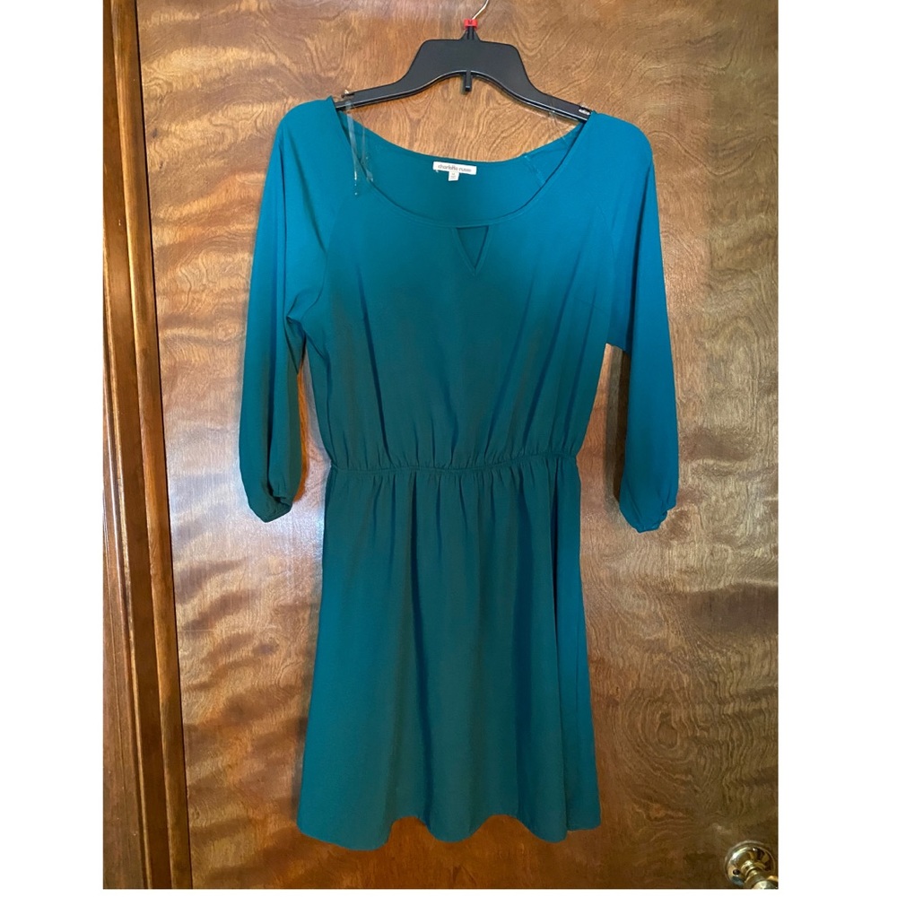 Charlotte Russe 3/4 sleeve teal dress